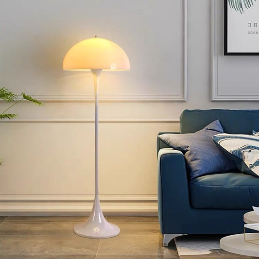 HomeDor Cream Mushroom Acrylic Floor Lamp