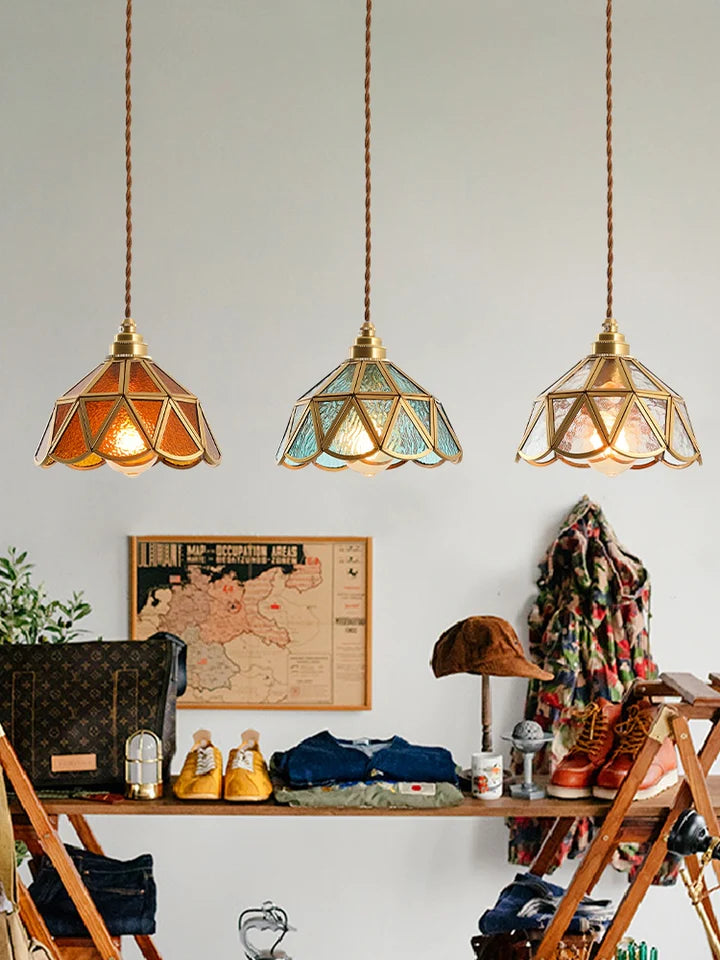 Leighton Vintage Bunte Pendelleuchte