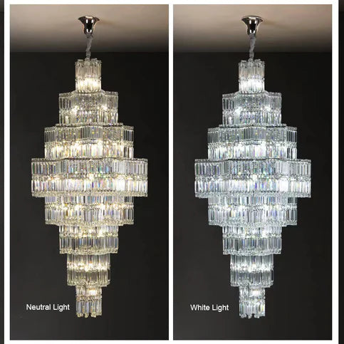 HomeDor Lexi Premium Multi-Tier Crystal Chandelier