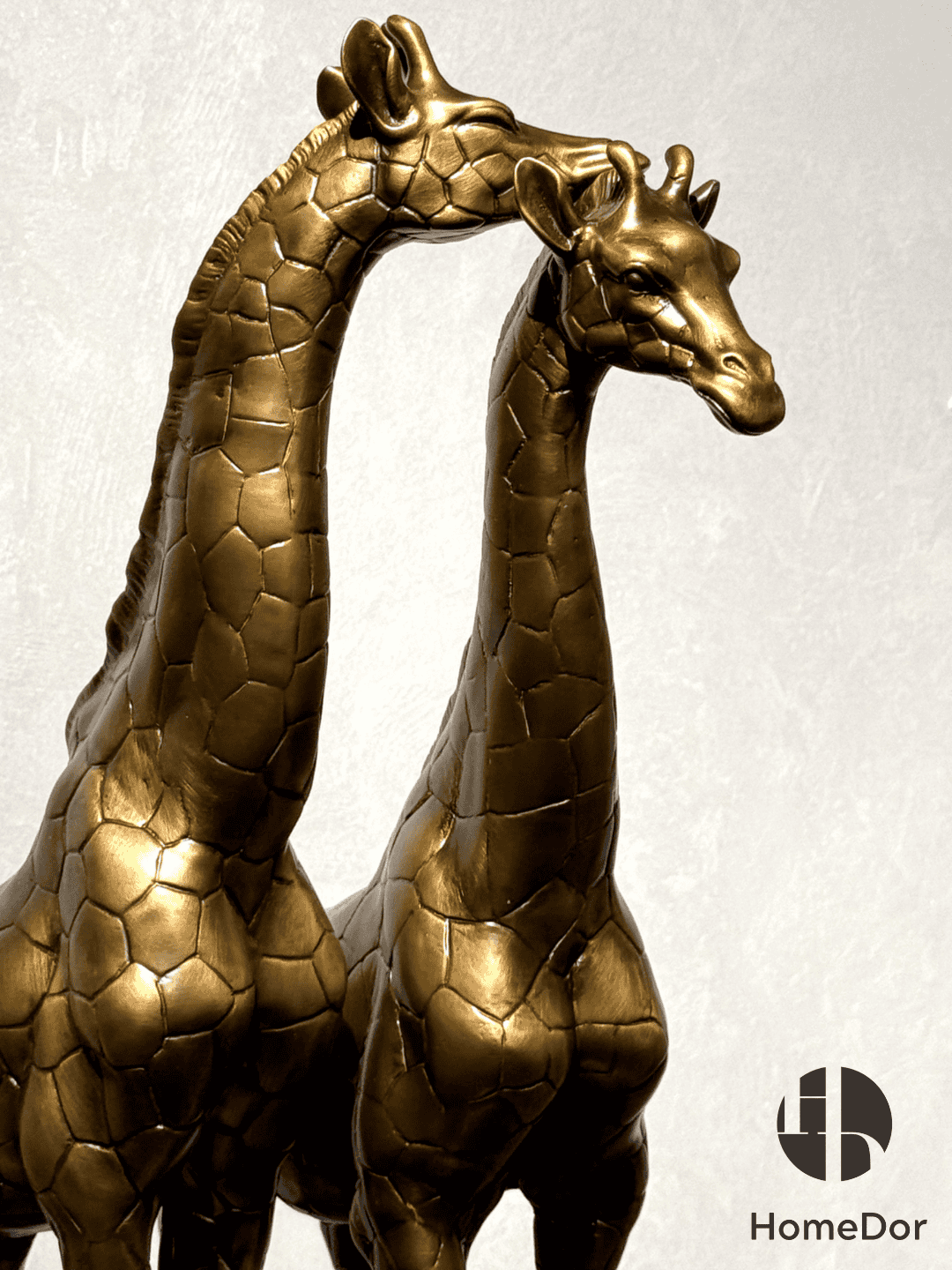 Artistic Brass Giraffe Couple Ornament/Sculpture Table Decor5