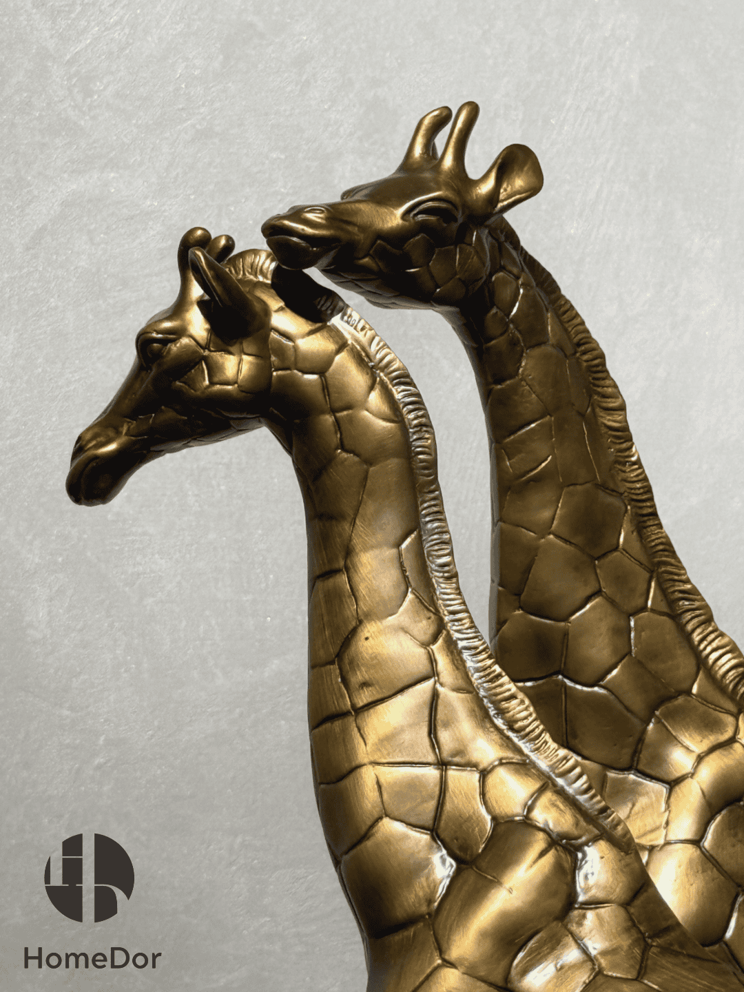 Artistic Brass Giraffe Couple Ornament/Sculpture Table Decor7