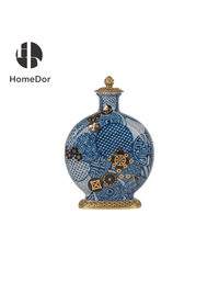 Lidded Canister: L18cm X W10cm X H23cm