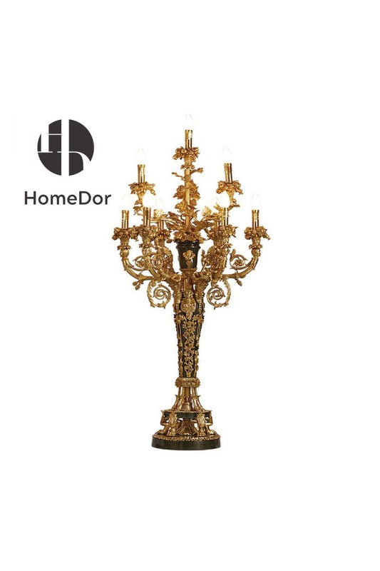 HomeDor-HomeDor × FH&Home | Aurelian Candelabra Neo-Baroque Table Lamp-Table Lamps-L58 × W58 × H145 cm-Warm Light-
