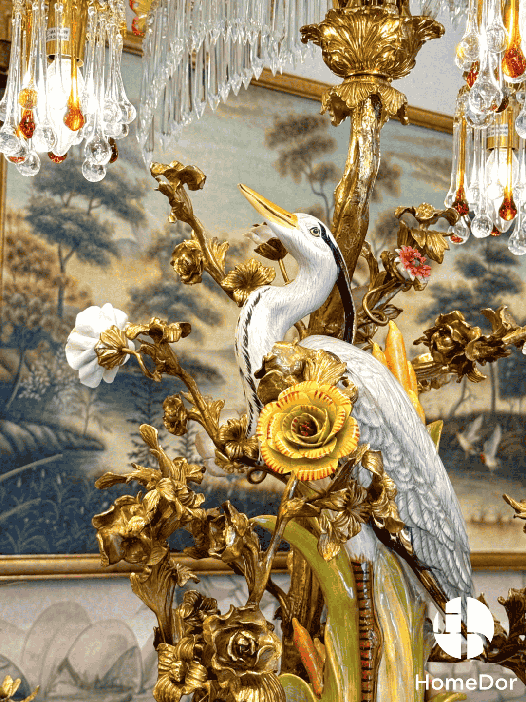 HomeDor × FH&Home | Avian Melody Chinoiserie Crystal Fringed Table Lamp7