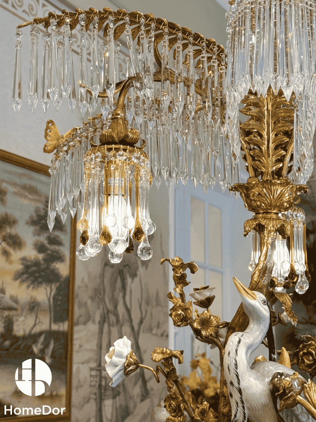 HomeDor × FH&Home | Avian Melody Chinoiserie Crystal Fringed Table Lamp9