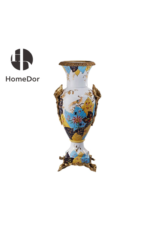 HomeDor × FH&Home | Elegant Porcelain with Colorful Enamel Birds & Flowers