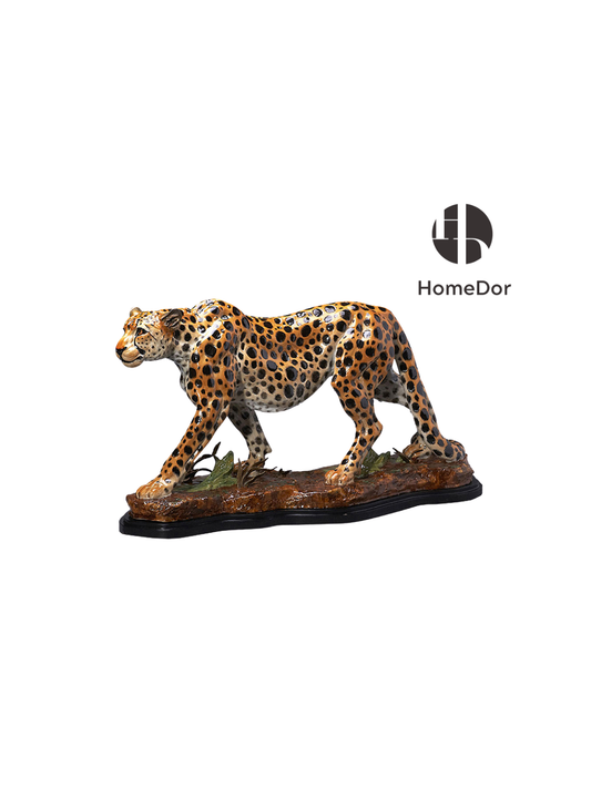 HomeDor × FH&Home | Opulent Fortune Leopard Figurine/Table Decor
