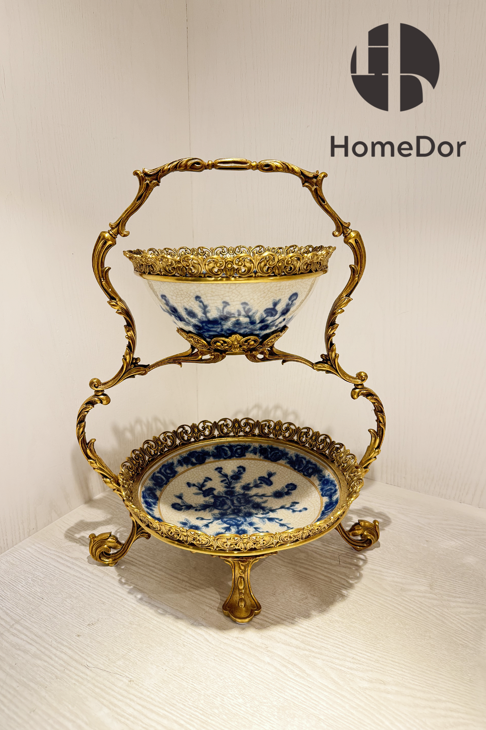 HomeDor × FH&Home | Sophisticated Blue-and-White Porcelain Table Decor Set