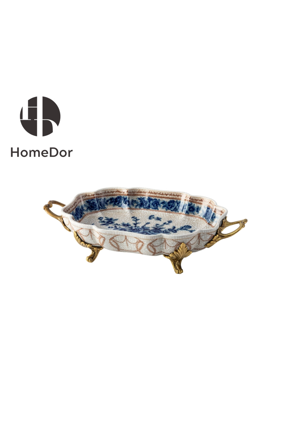 HomeDor × FH&Home |  Sophisticated Blue-and-White Porcelain Table Decor Set