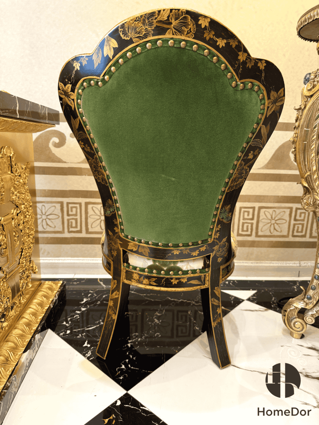 HomeDor × FH&Home | Vintage French Baroque Floral MINI Lounge Chair5