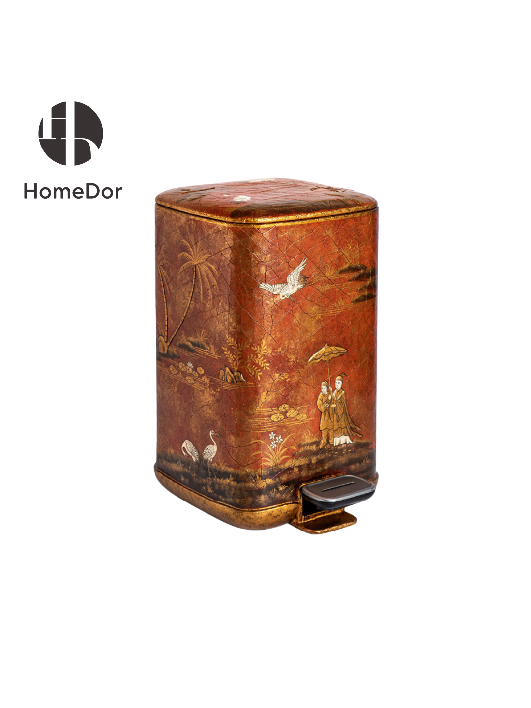 HomeDor × FH&Home | Chinoiserie Coral Red Series Landscape Painted