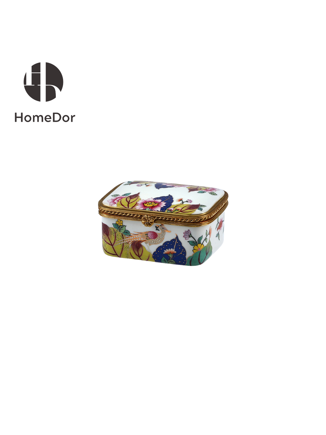 HomeDor × FH&Home | Luxe Classical Polychrome Bird-Blossom Decor Set-I