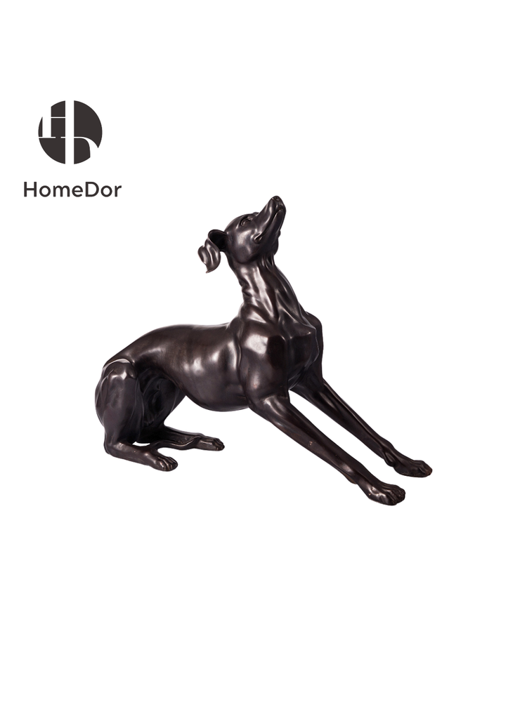 HomeDor × FH&Home | Escultura de perro de bronce de lujo de estilo clásico