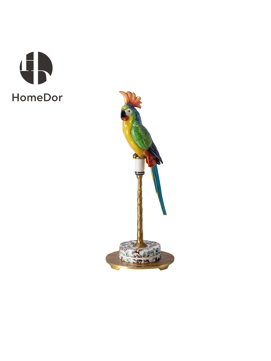 HomeDor × FH&Home | Vibrant Long-Tailed Parrot Decor Set