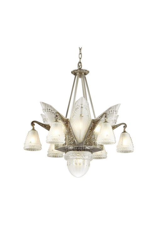 HomeDor × FH&Home | Byzantine Retro-inspired Elegant Frosted Glass Chandelier