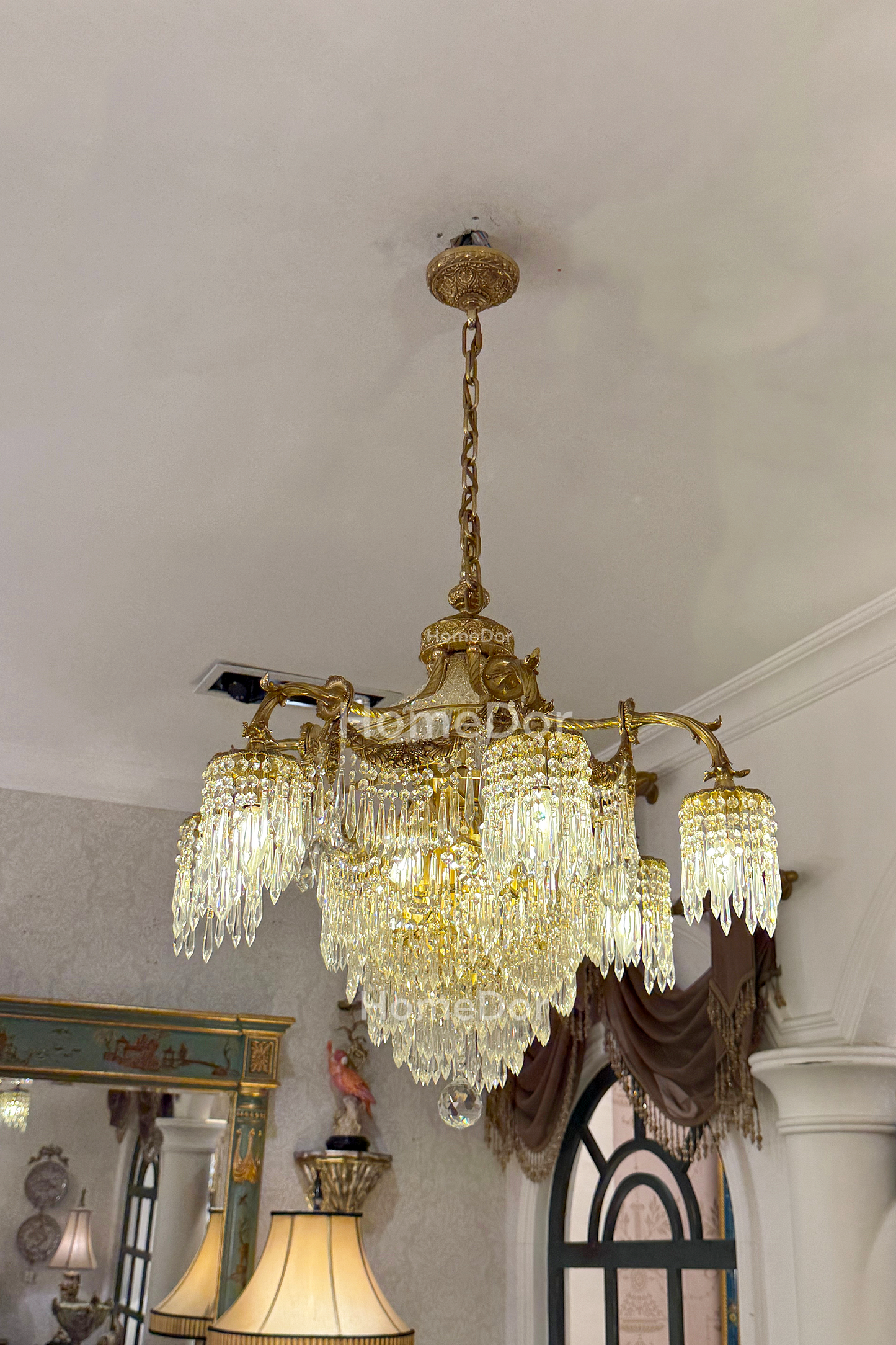 HomeDor × FH&Home | Baroque Imperial Cascade Crystal Chandelier