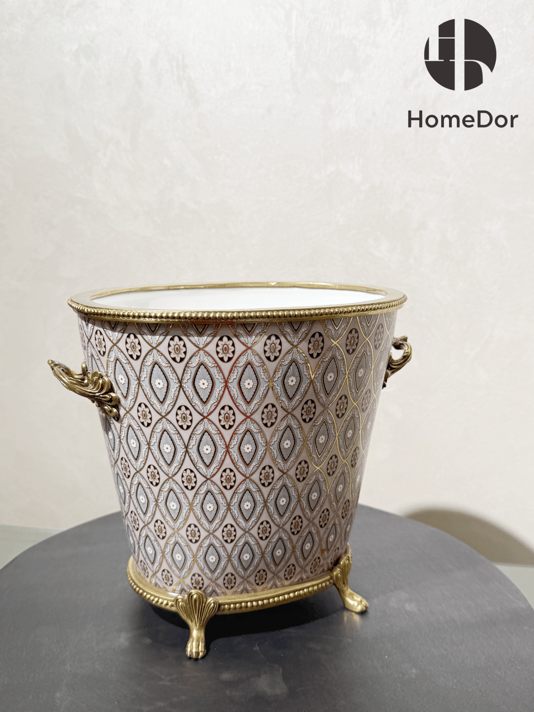 HomeDor-Vintage Art Deco Luxury Brass Table Decor Sets-The Whole Set-