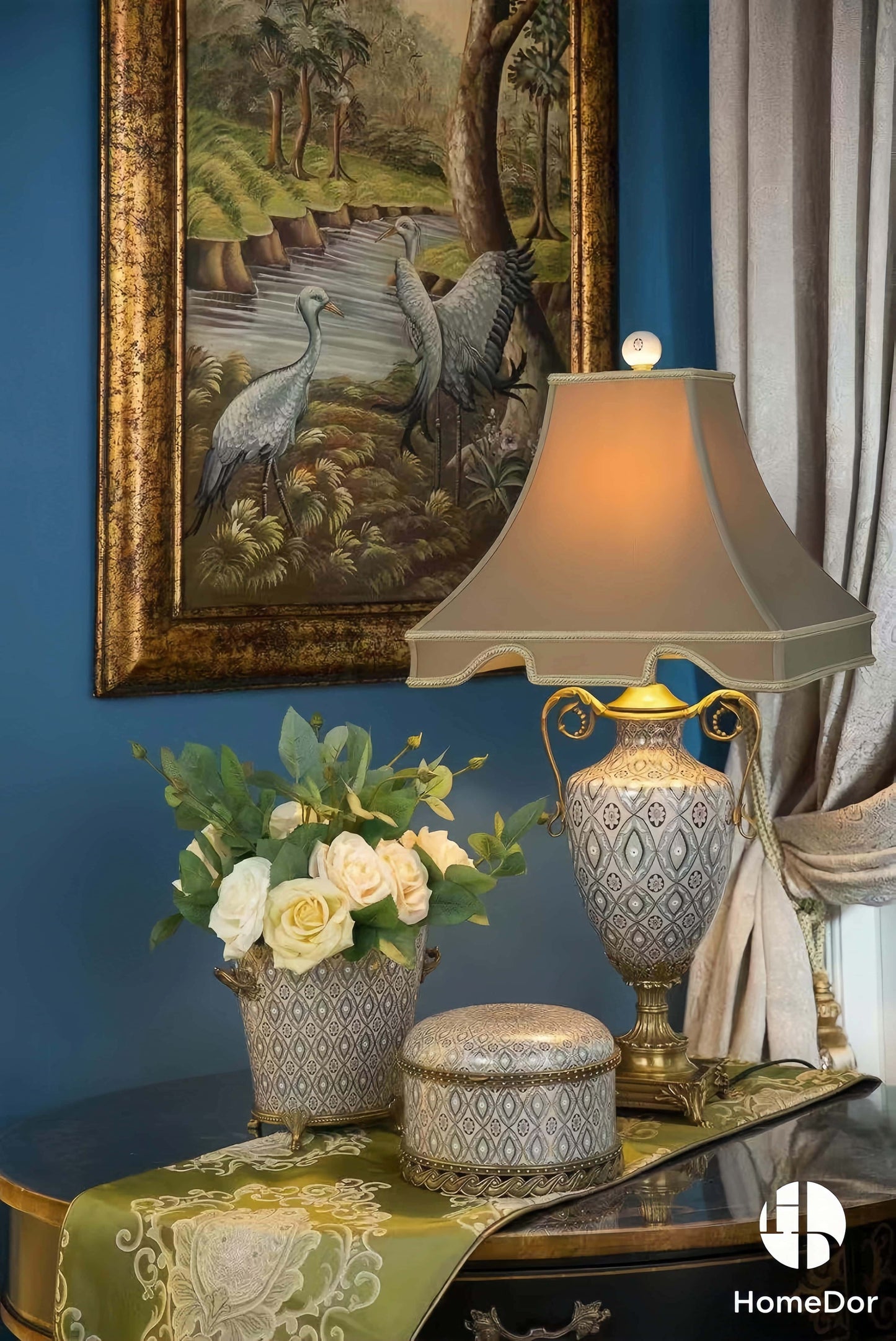 Vintage Art Deco Luxury Brass Table Decor Sets
10