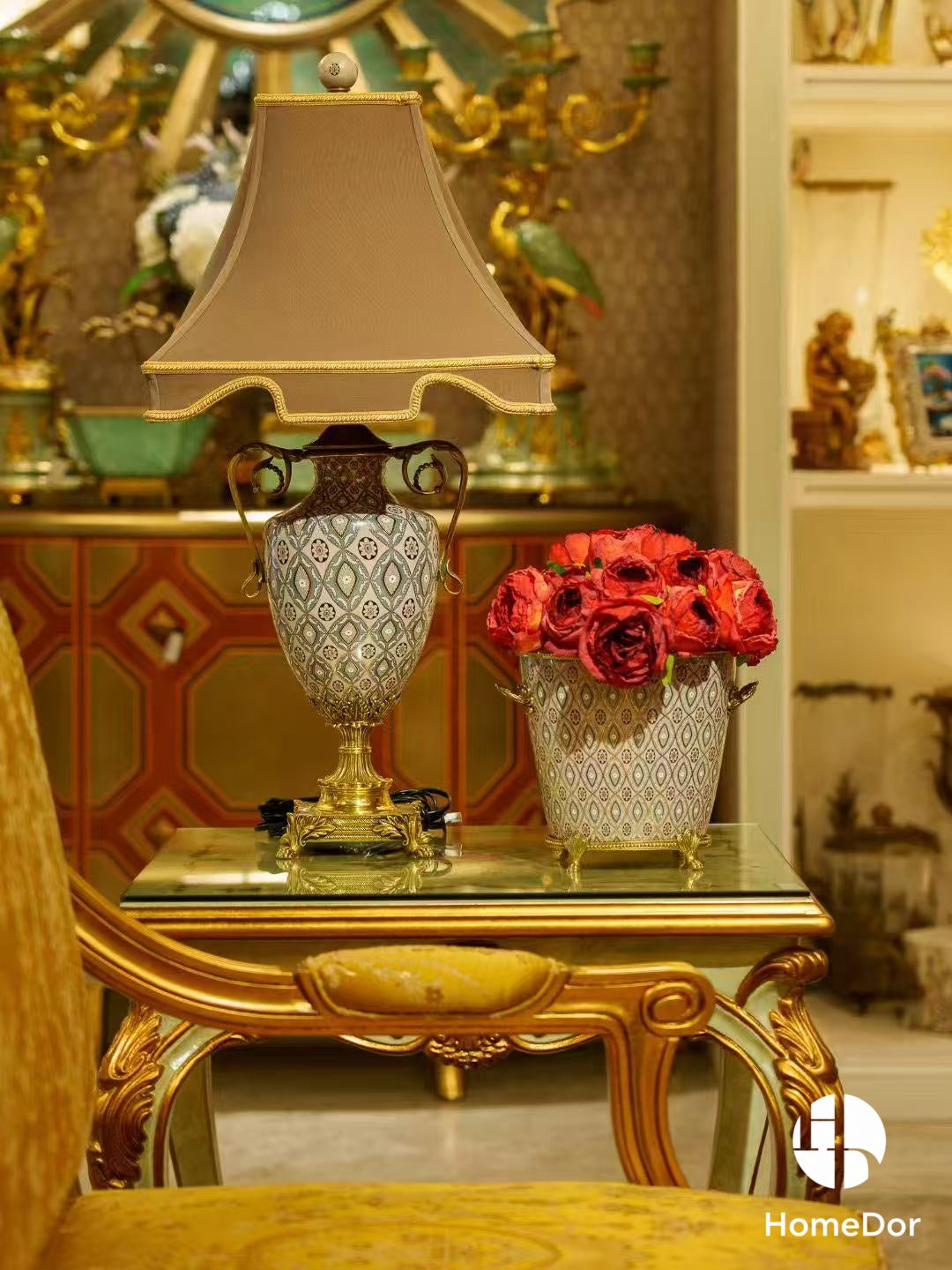 Vintage Art Deco Luxury Brass Table Decor Sets
12