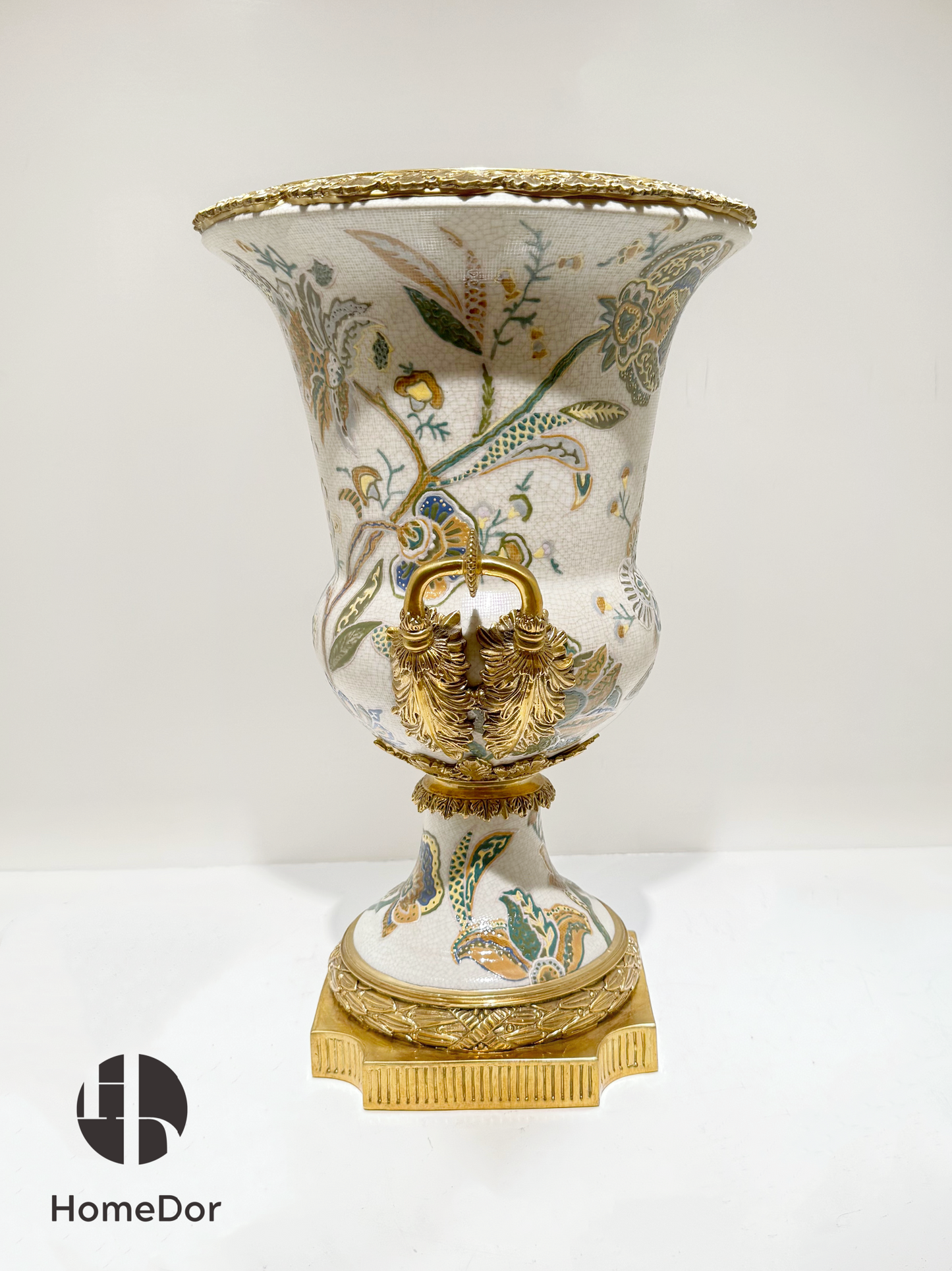 Vintage Chinoiserie Luxury Blossom & Brass Table Decor Set