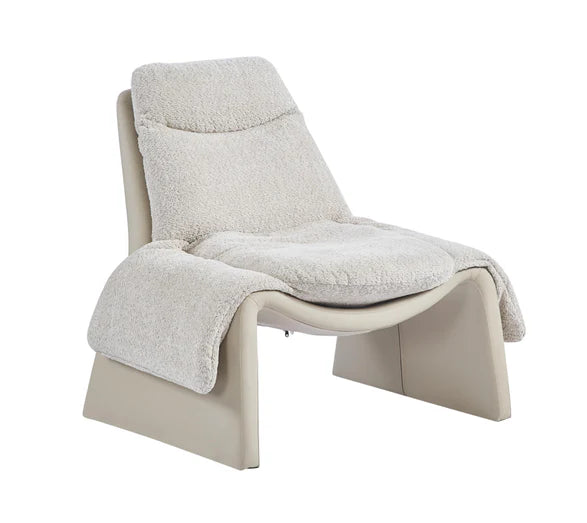 HomeDor Modern Casual Beige Accent Lounge Chair