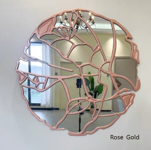 HomeDor Irregular Gold Vein Wall Decor Mirror Light