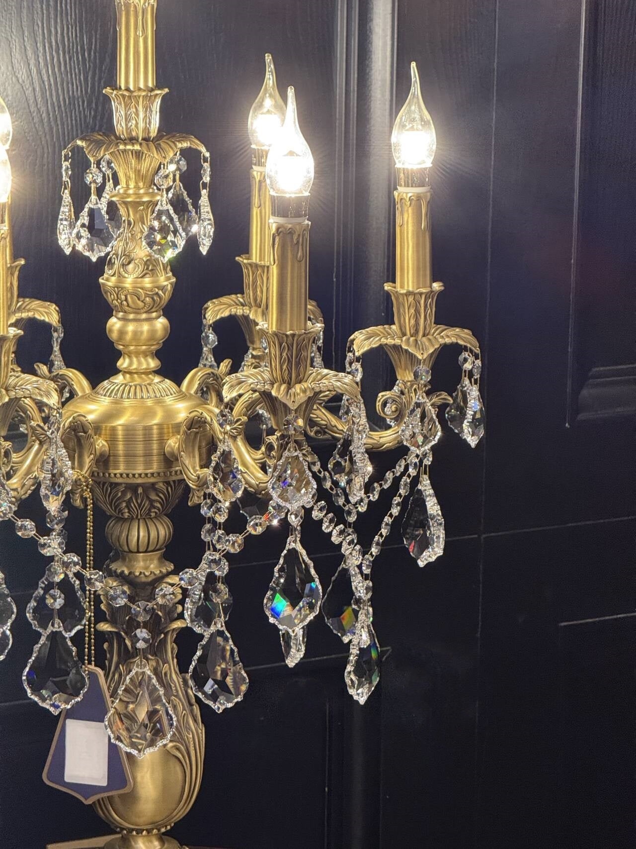 HomeDor Neo-Baroque Revival Series Luxury Brass Table Lamp
