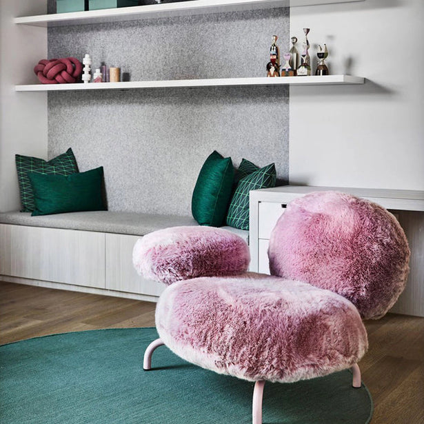 HomeDor Fuzzy Sofa