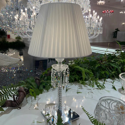 HomeDor Premium Laurel Vintage Luxury Lampshade Table Lamp in Black/White
