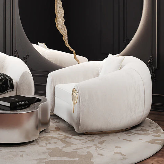 HomeDor  Luxury Gold Waterdrop Armchair