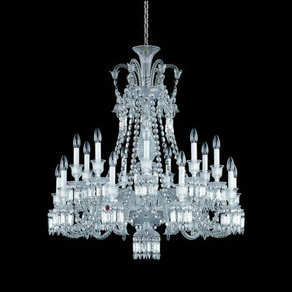 HomeDor Premium Laurel Short Version Tiered Candle Lampshade Chandelier