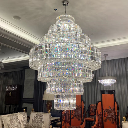 HomeDor Lexi Premium Extra Large Multi Tiered Round Chandelier