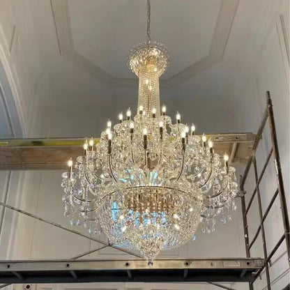 HomeDor Traditional Luxury Mid-century Multi Tiers Candle Chandelier