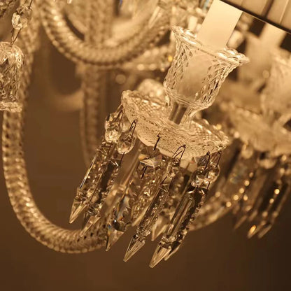 HomeDor Premium Laurel Short Version Tiered Candle Lampshade Chandelier