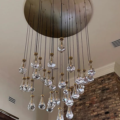 HomeDor Premium Modern Floating Raindrop Chandelier