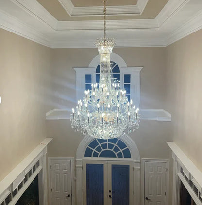 HomeDor Traditional Luxury Mid-century Multi Tiers Candle Chandelier
