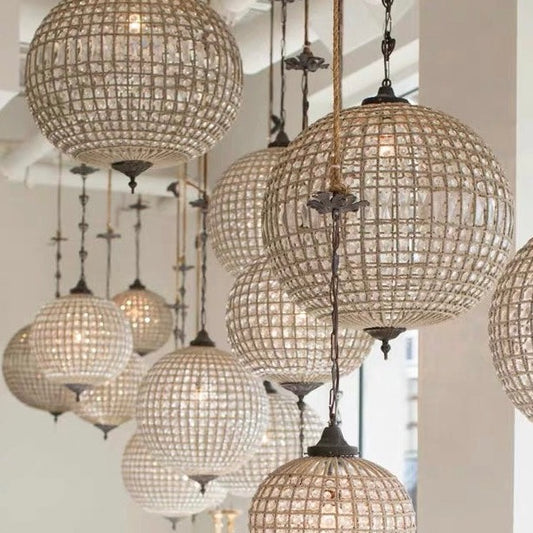 HomeDor Vintage Globe Pendant Lighting