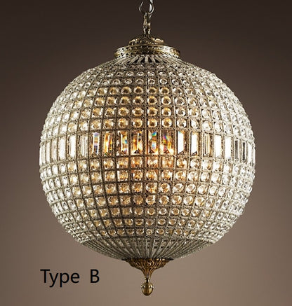 HomeDor Vintage Globe Pendant Lighting