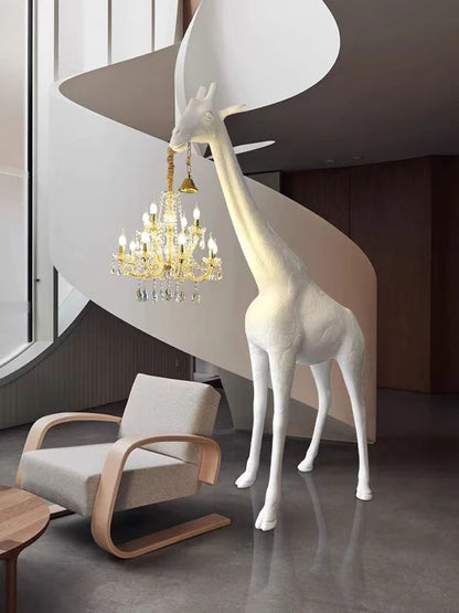 HomeDor Nordic Animal Sculpture Extra Large Giraffe Floor Lamp