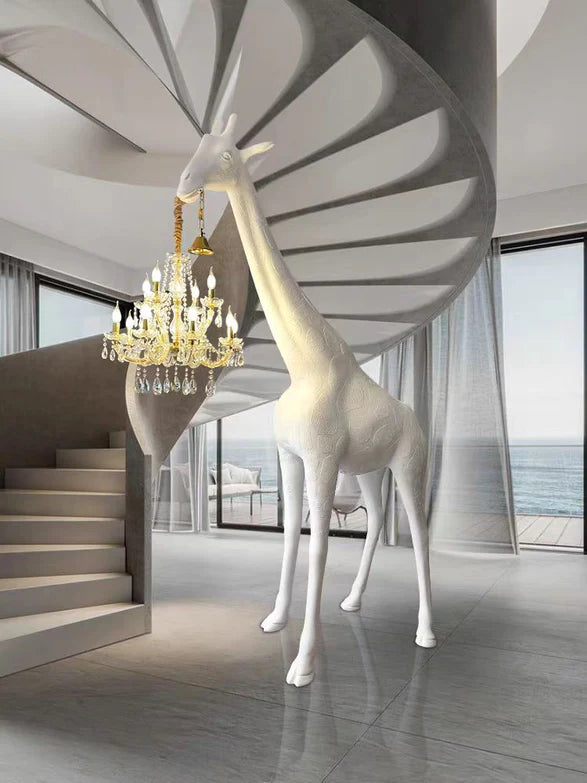 HomeDor Nordic Animal Sculpture Extra Large Giraffe Floor Lamp