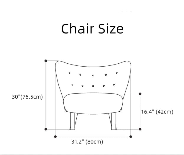 HomeDor Premium Casual Comfy Sherpa Plush Accent Lounge Chair with Ottoman