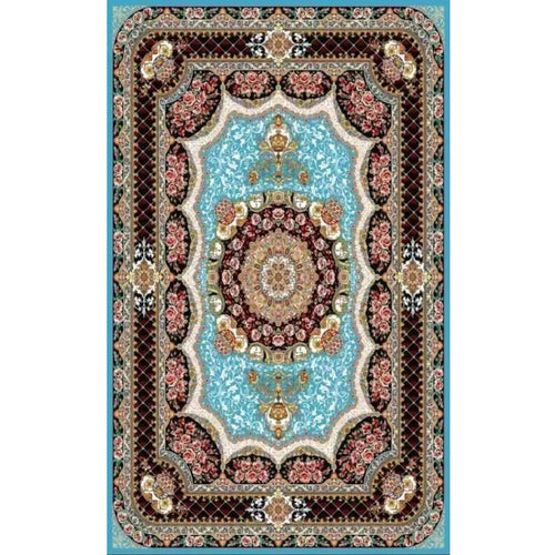 Persian Rug Oriental Vintage Luxury High-Density Blue Carpet