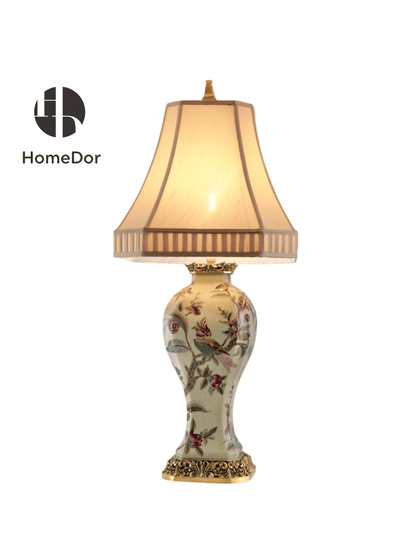 Chinoiserie Botanical Reverie Porcelain Table Lamp