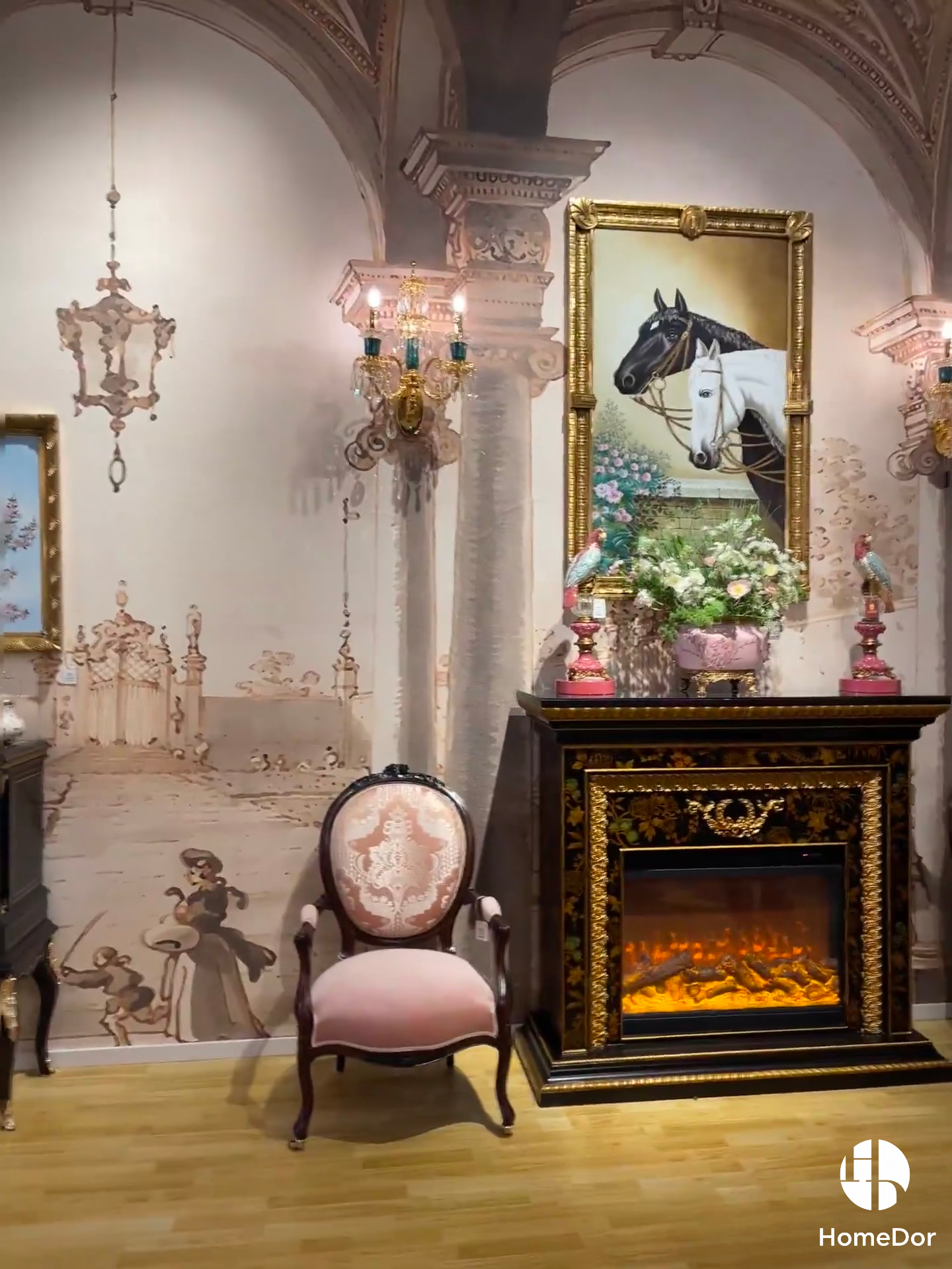 HomeDor × FH&Home | Vintage French Regal Malachite Wall Sconce