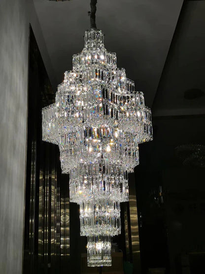 HomeDor Lexi Premium Multi-Tier Crystal Chandelier