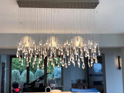 HomeDor Luxury Creative Gold Tadpole Crystal Chandelier