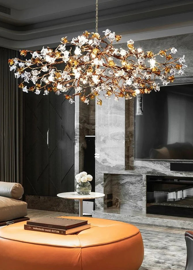 HomeDor Linn Flower Branch Chandelier