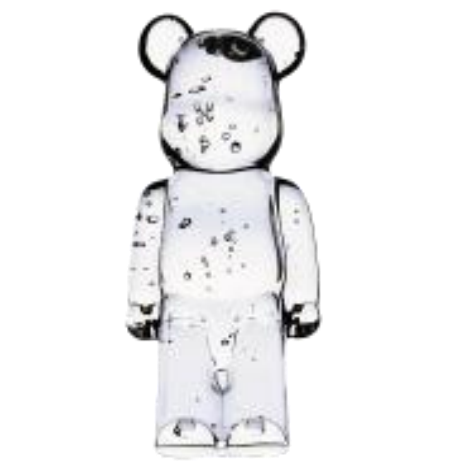 HomeDor Modern Small Cystal Violent Bear