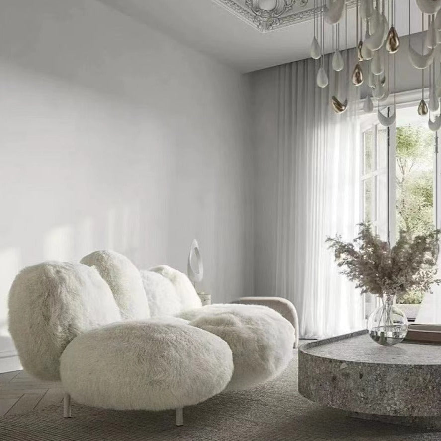 HomeDor Fuzzy Sofa