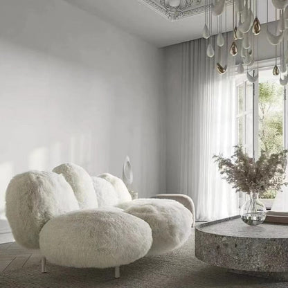 HomeDor Fuzzy Sofa